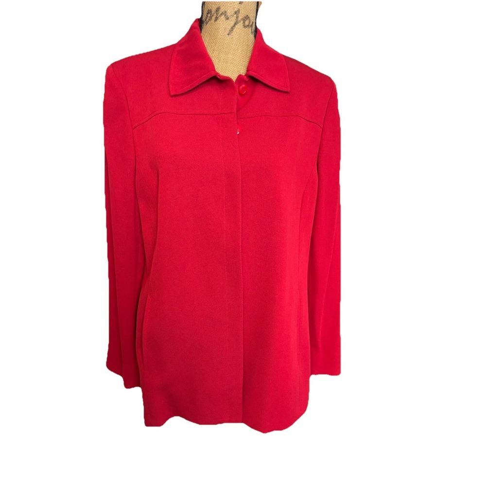 Liz-claiborne Collection Women's Red Jacket Size 14